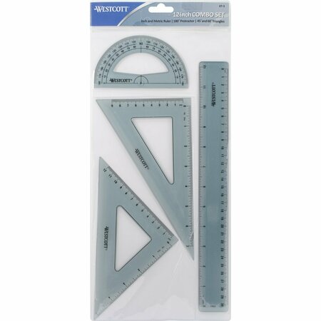 ACME 12IN.RULER 5IN PROTR 8IN N 5.5IN TRIANGL KT-3